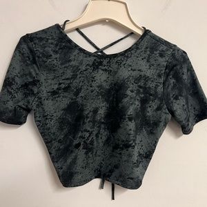 Fashion Nova Open Back Crop Top